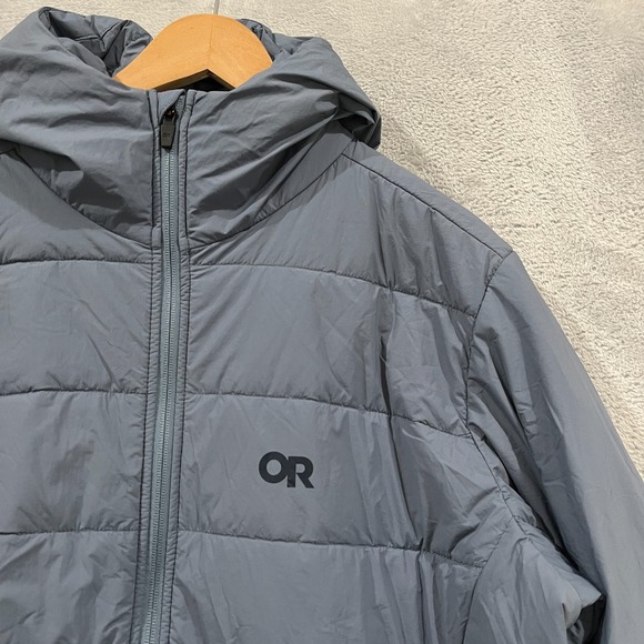 Outdoor Research Mens XL Shadow Insulated Hoodie Puffer Jacket Zip Quilted Blue - Picture 10 of 14